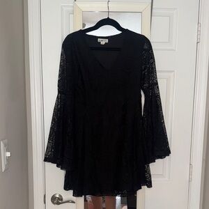 Elegant Black Lace Dress
